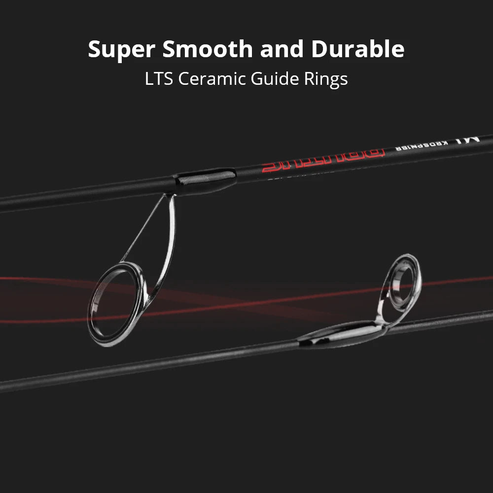 Carbon Spinning Casting Fishing Rod with 1.29m 1.86m 2.07m 2.28m Baitcasting