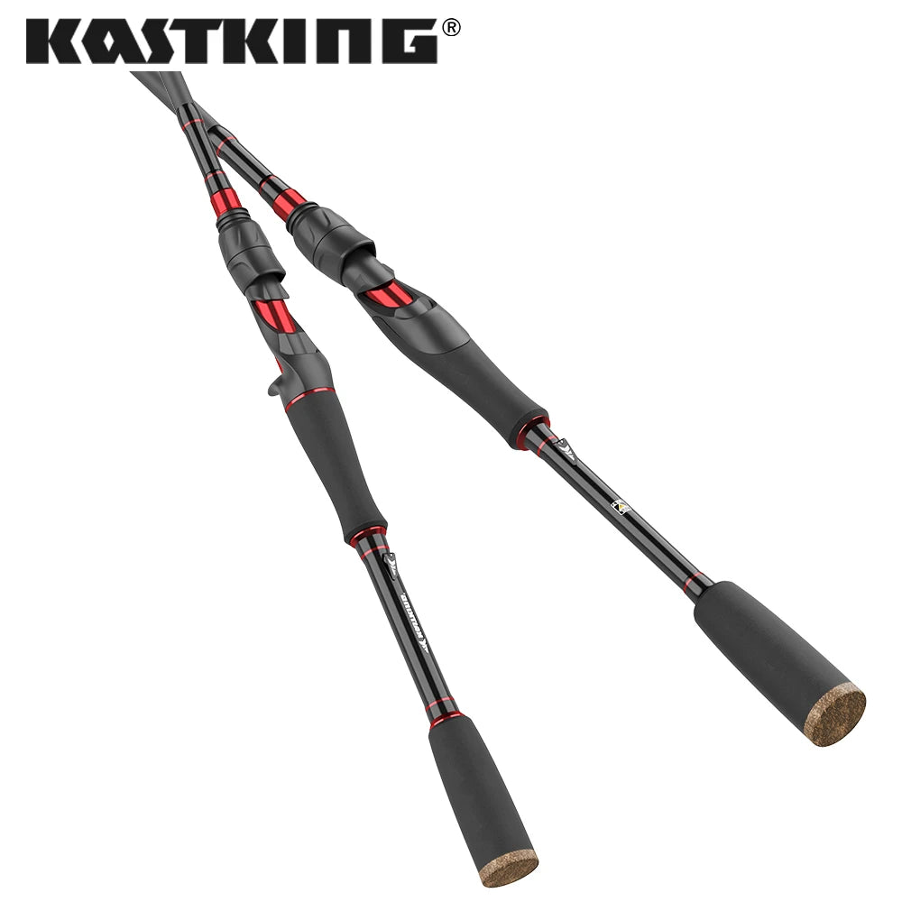Carbon Spinning Casting Fishing Rod with 1.29m 1.86m 2.07m 2.28m Baitcasting