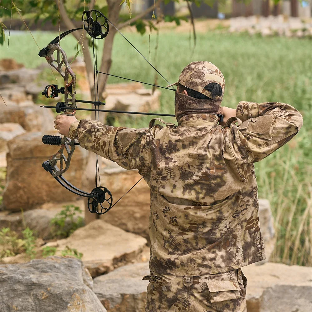 Archery 19-70lbs Draw Weight Adjustable Shooting Right Hand Hunting Compound Bow