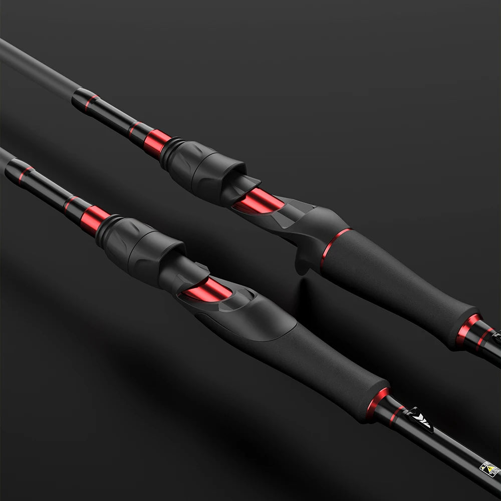 Carbon Spinning Casting Fishing Rod with 1.29m 1.86m 2.07m 2.28m Baitcasting