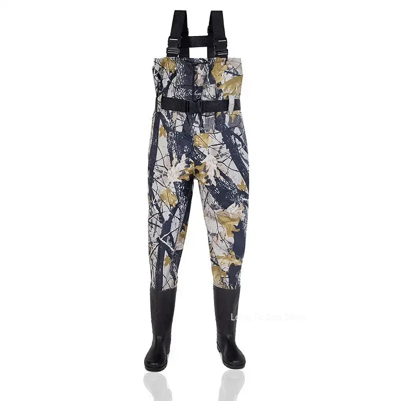 Fishing Waders Pants Overalls With Boots Gear Set