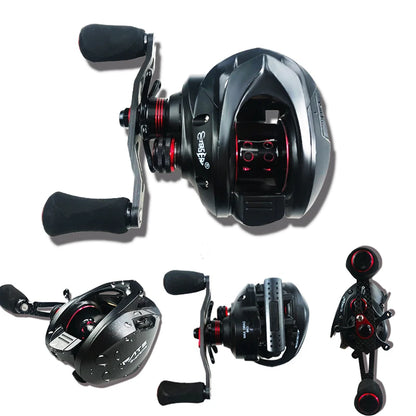 Fishing Reel 7.3:1 Max Drag 8kg Saltwater Long Casting High Speed Fishing Wheel