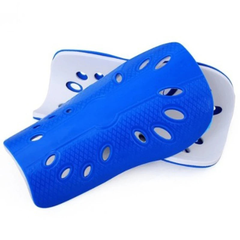 Pair of Football Shin Guard Plastic Pads Protective Gear