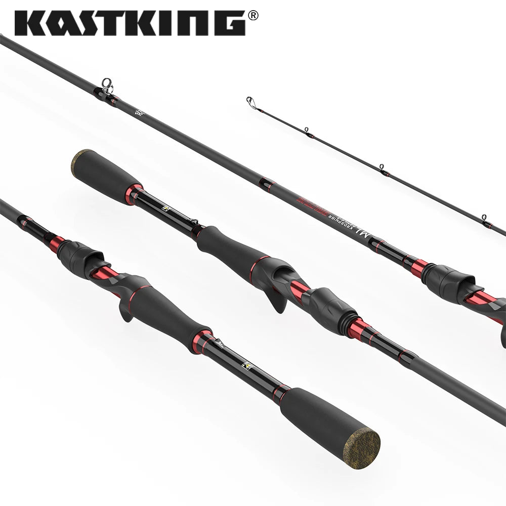 Carbon Spinning Casting Fishing Rod with 1.29m 1.86m 2.07m 2.28m Baitcasting