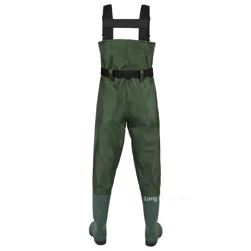 Fishing Waders Pants Overalls With Boots Gear Set
