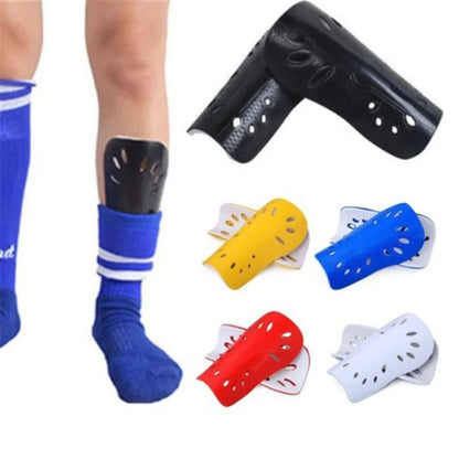 Pair of Football Shin Guard Plastic Pads Protective Gear