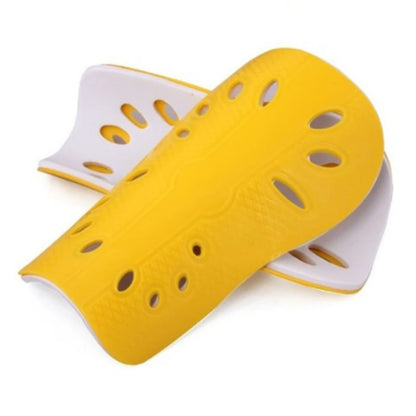 Pair of Football Shin Guard Plastic Pads Protective Gear