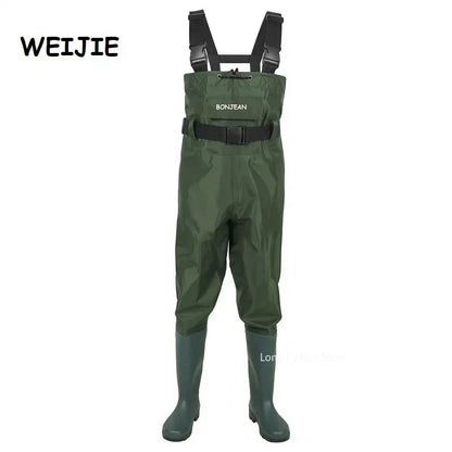 Fishing Waders Pants Overalls With Boots Gear Set