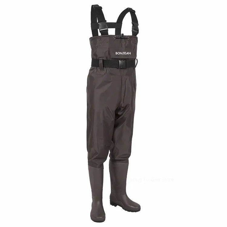 Fishing Waders Pants Overalls With Boots Gear Set