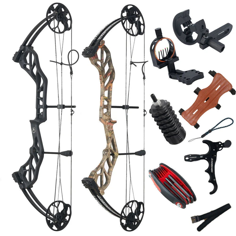 Archery 19-70lbs Draw Weight Adjustable Shooting Right Hand Hunting Compound Bow